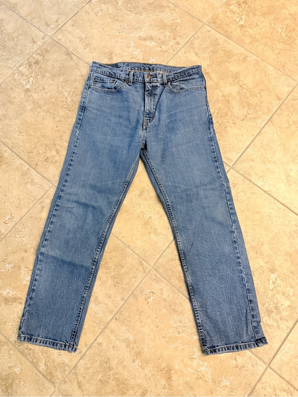 Levi's 505 Men's Straight Jeans - Light Blue Denim 35x30